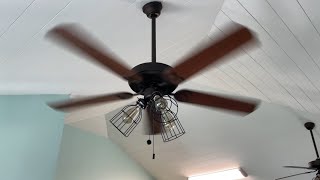 52” Home Depot Brookhurst Ceiling Fan 2 of 2 [upl. by Marybelle593]