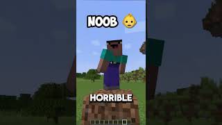 noob vs noob builds in minecraft 😱 shorts [upl. by Ambrogino]