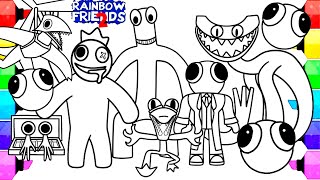 Rainbow Friends Chapter 2 New Coloring Pages  Color All New MONSTERS Rainbow Friends 2  NCS MUSIC [upl. by Kcim]