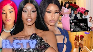 Cardi B calls Nicki Minaj “OLD amp WASHED”  Cardi amp sister Hennessy SHADE Nicki’s son Papa Bear on X… [upl. by Nehttam709]