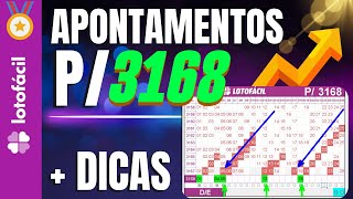 Apontamentos e Dicas lotofacil 3168 [upl. by Mickelson]