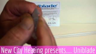 New City Heating presents Uniblade Universal Shower Door Seals [upl. by Mcwherter318]