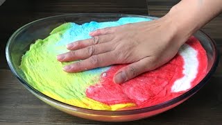 Crunchy Iceberg Slime How To Make Slime With Glue amp Activator [upl. by Aroc]