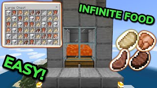 EASY 121 AUTOMATIC FOOD FARM TUTORIAL in Minecraft Bedrock MCPEXboxPSSwitchPC [upl. by Arno572]