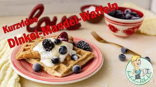 Gesunde DinkelMandelWaffeln mit dem Thermomix [upl. by Rennane]