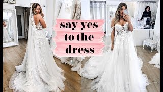 TRYING ON WEDDING DRESSES  sophie milner [upl. by Ayyidas]