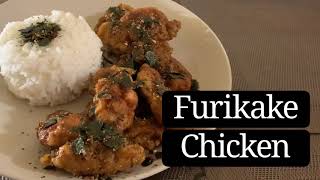 FURIKAKE CHICKEN RECIPE  fried chicken in teriyaki sauce sprinkled with bonito flakes [upl. by Ernie]