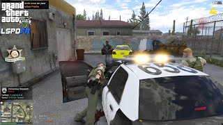 GTA V  LSPDFR 048🚔  LSSDLASD  Sheriff Patrol  Suspicious vehicleShots Fired  4K [upl. by Melisent687]