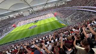 Eintracht Frankfurt fans incredible moment quotIm Herzen Von Europa Liegt Mein Frankfurt Am Mainquot [upl. by Anitsuj594]