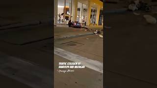 Traffic collision at Randolph and Michigan in Chicago last week [upl. by Kcirdneked]