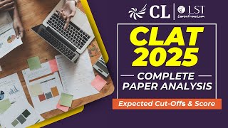 CLAT 2025 Paper Analysis  NLUs Expected Cutoff  Expected Score amp Rank  Difficulty Level [upl. by Ahsilem948]