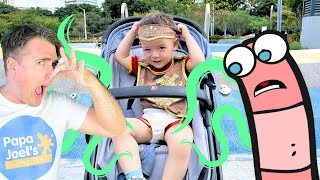 Baby Kings Dirty DIAPER at the Playground  Pretend Play by Papa Joels English [upl. by Pennie]