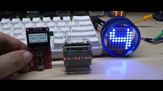 Retro Clock Final Code and Features OLEDiCADE Tiny Game Console NEW Single Digit Matrix Clock [upl. by Eserrehs]