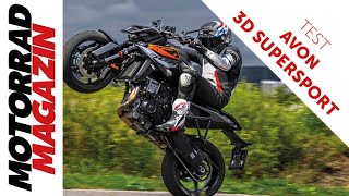 ReifenSchnäppchen Avon 3D Supersport im Test auf der KTM 990 Duke [upl. by Dugald]