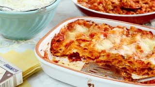 Recipe Classic ThreeCheese Lasagna [upl. by Gwennie98]