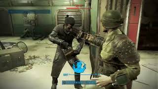 Punching Build Owns Courser  Fallout 4 [upl. by Aloise]