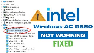 Fix Intel Wireless AC 9560 Not Working In Windows 11 10 [upl. by Nlocnil]