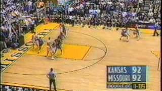 Classic Mizzou 2OT Win Over 1 KU in 1997 [upl. by Nikal394]