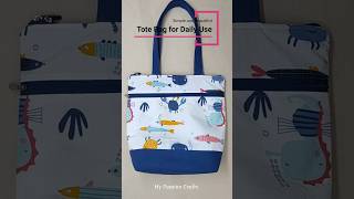 Beautiful Tote Bag for Daily Uses  Diy tote bag cutting and stitching  Cloth bag shortsvideo bag [upl. by Eecak]