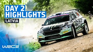 WRC2 Day 2 Highlights  WRC Tet Rally Latvia 2024 [upl. by Alleram]