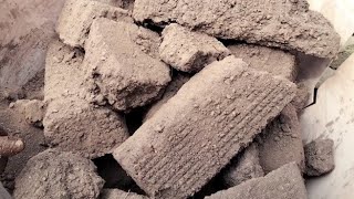 New Grainy sand cement Dry crumble in tub satisfying ASMR sounds [upl. by Ahsikal]