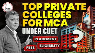 Top Private Colleges For MCA  MSc Under CUET  Placements  Eligibility  Fee  INPS [upl. by Ire]