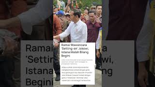 VIRAL ADA WAWANCARA JOKOWI Terlihat Settingan  Takut dicecar wartawan media massa nasional [upl. by Arissa]