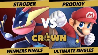 Crown 2019 SSBU  TUX  Stroder Greninja Vs A  Prodigy Mario Smash Ultimate Tournament W Finals [upl. by Elades65]