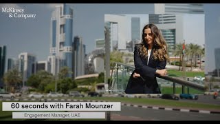 60 Seconds with Farah Mounzer in United Arab Emirates [upl. by Humpage]