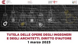 DIRITTO DAUTORE TUTELA DELLE OPERE DI INGEGNERI E ARCHITETTI  2023 [upl. by Enobe285]