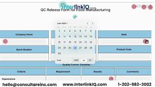 QC Release Form for Food Manufacturing [upl. by Dleifrag]