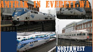 Amtrak in Everett Washington with The Leavenworth Snow Train and More [upl. by Maharba]