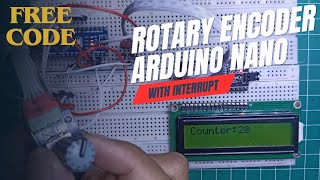 Arduino rotary encoder with interruptions  Free Code [upl. by Malas]