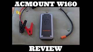 ACMOUNT W160 Jump Starter Review  I Like IT [upl. by Irat]