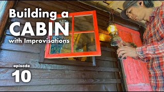 Building a cabin with improvisations 10 quotPainting the wallquot [upl. by Resiak]