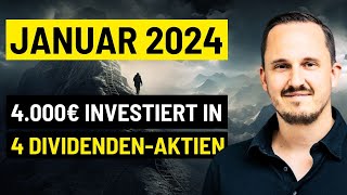 4 Dividenden Aktien gekauft im Janaur 2024 📈💰 [upl. by Ardussi]