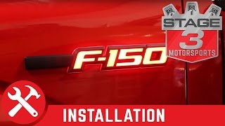 20092014 Ford F150 Recon Illuminated Side Emblems Installation [upl. by Ilram524]