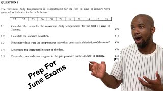 JUNE EXAM 2024 EC P2  QUESTION 1  Mathematics  Grade 12  Prep For June Exams [upl. by Ardnuyek]