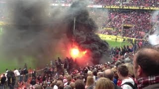 Randale  Rauchbombe  Köln  Bayern  05052012 [upl. by Nedroj205]