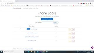 PhoneBook Demo [upl. by Ardnuasak]