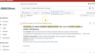Searching EBSCOhost at Seton Hill University [upl. by Mallon459]