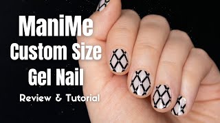 ManiMe Custom Size Gel Nail Sticker Tutorial amp Review  KBEAUTYHOBBIT [upl. by Neyut]