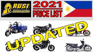 RUSI MOTORCYCLE PRICE LIST IN PHILIPPINES 2021 UPDATED [upl. by Salot]