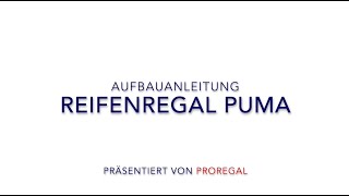 PROREGAL® Aufbauanleitung zum Reifenregal PUMA [upl. by Wolk]