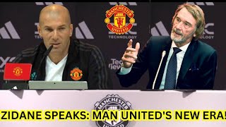 ZIDANE TAKES CHARGE MAN UNITEDS NEW BOSS STUNS WITH FIRST WORDS [upl. by Ahsenik]