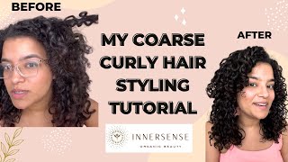 How I Style My Coarse Curly Hair [upl. by Barbaraanne]