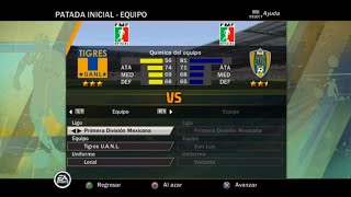 FIFA 11 PS2 Gameplay  Tigres vs San Luis [upl. by Jacobah]