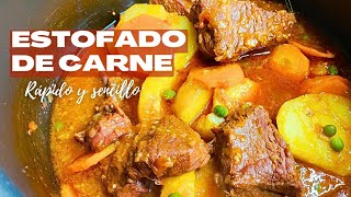 RECETA DE ESTOFADO DE CARNE 🥩 Receta fácil y completa 🇵🇪 [upl. by Uhp994]