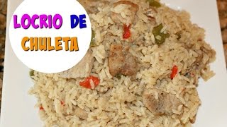 Locrio de chuleta arroz con chuletas Cocinando con Ros Emely [upl. by Irby]