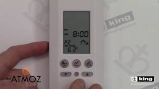 ATMOZ WIFI V20 Thermostat Manual Programming Your Schedule Programming With The Buttons [upl. by Marilla706]